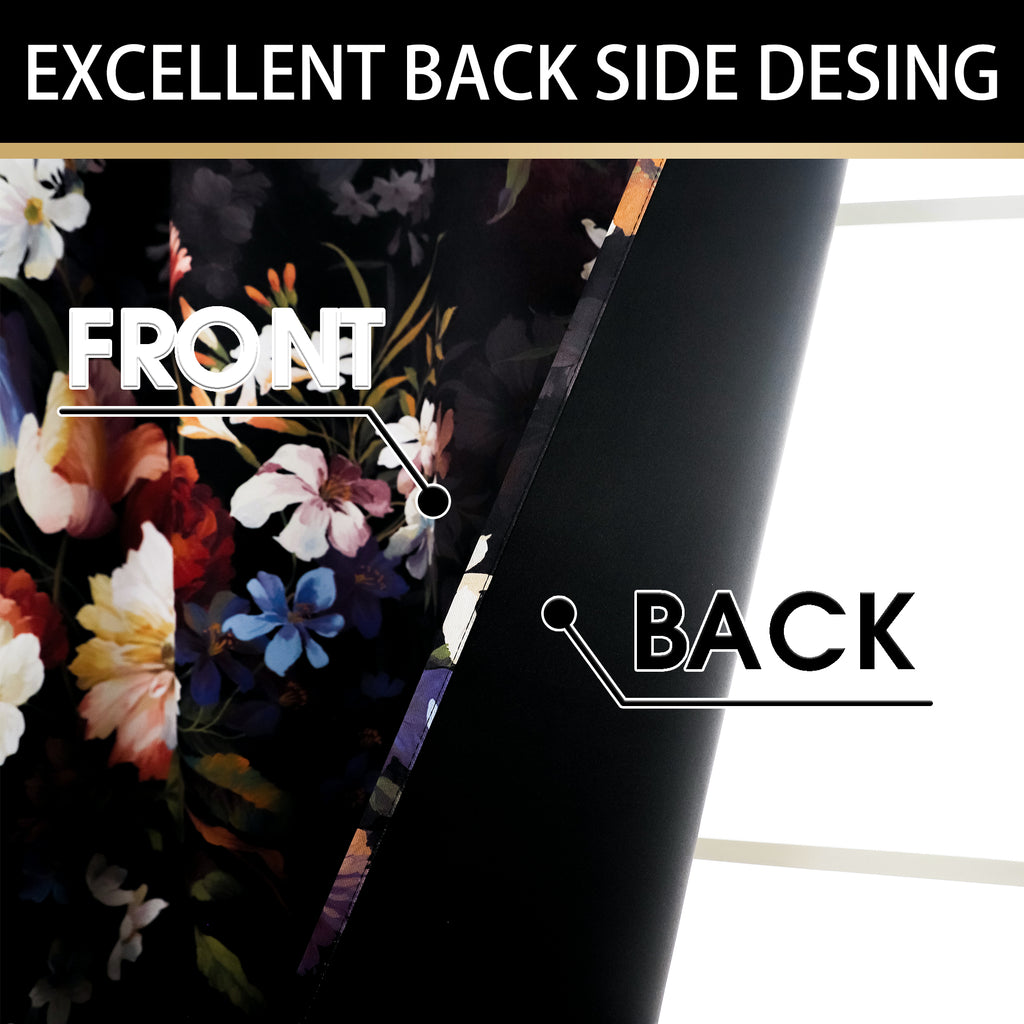 Rod Pocket Window Curtains Thermal Insulated Room Darkening Curtains Blackout Floral Drapes Window Curtain 2 Panels for Living Room Bedroom Kitchen