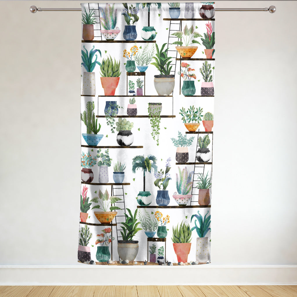 Rod Pocket Door Curtains Thermal Insulated Room Darkening Curtains Blackout Floral Style Drapes Window Curtain 1 Panel for Living Room Bedroom Kitchen