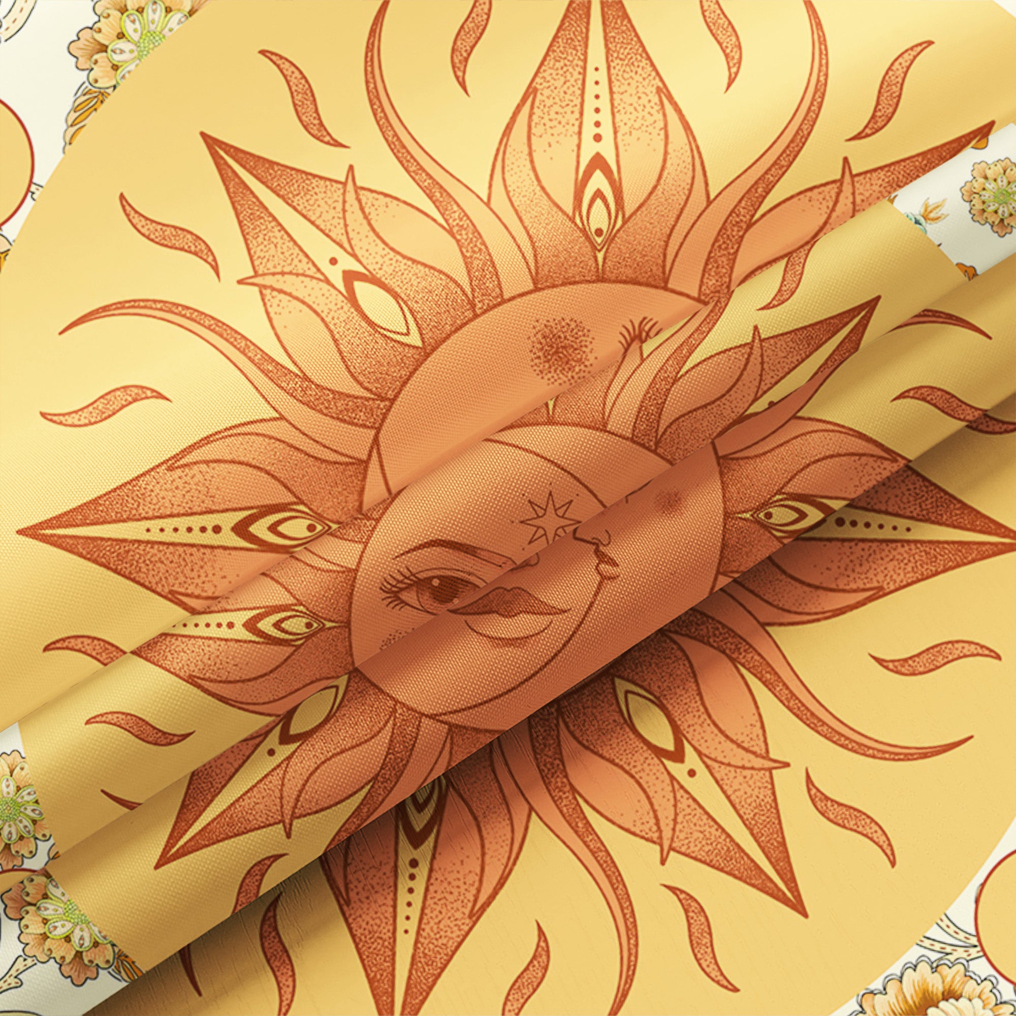 Nature Inspired Shower Curtain - Organic Botanical Design - Eco Conscious Waterproof - 72"x72"