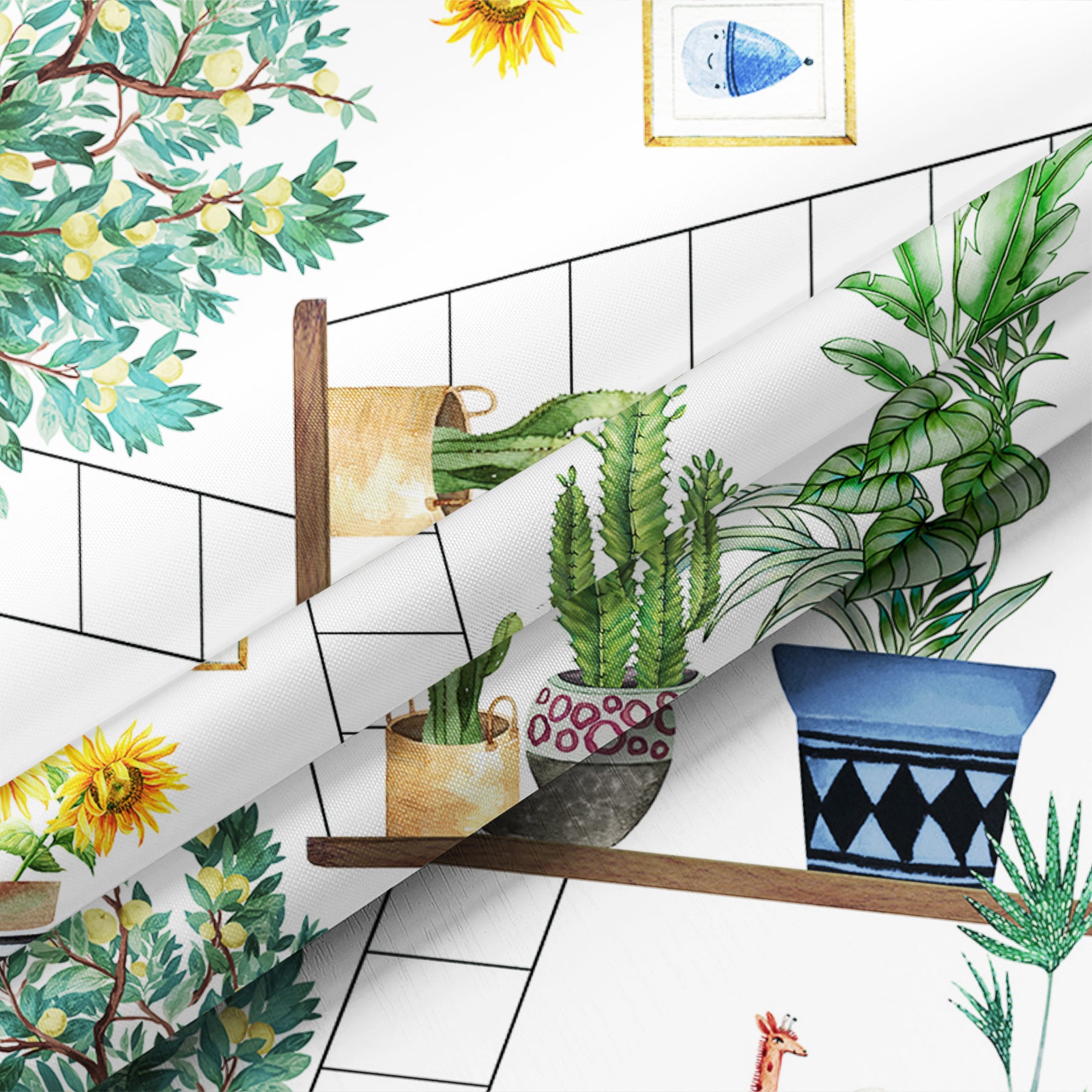 All-Weather Shower Curtain - Year-Round Durable Waterproof - Fade Resistant Boho - 72"x72"