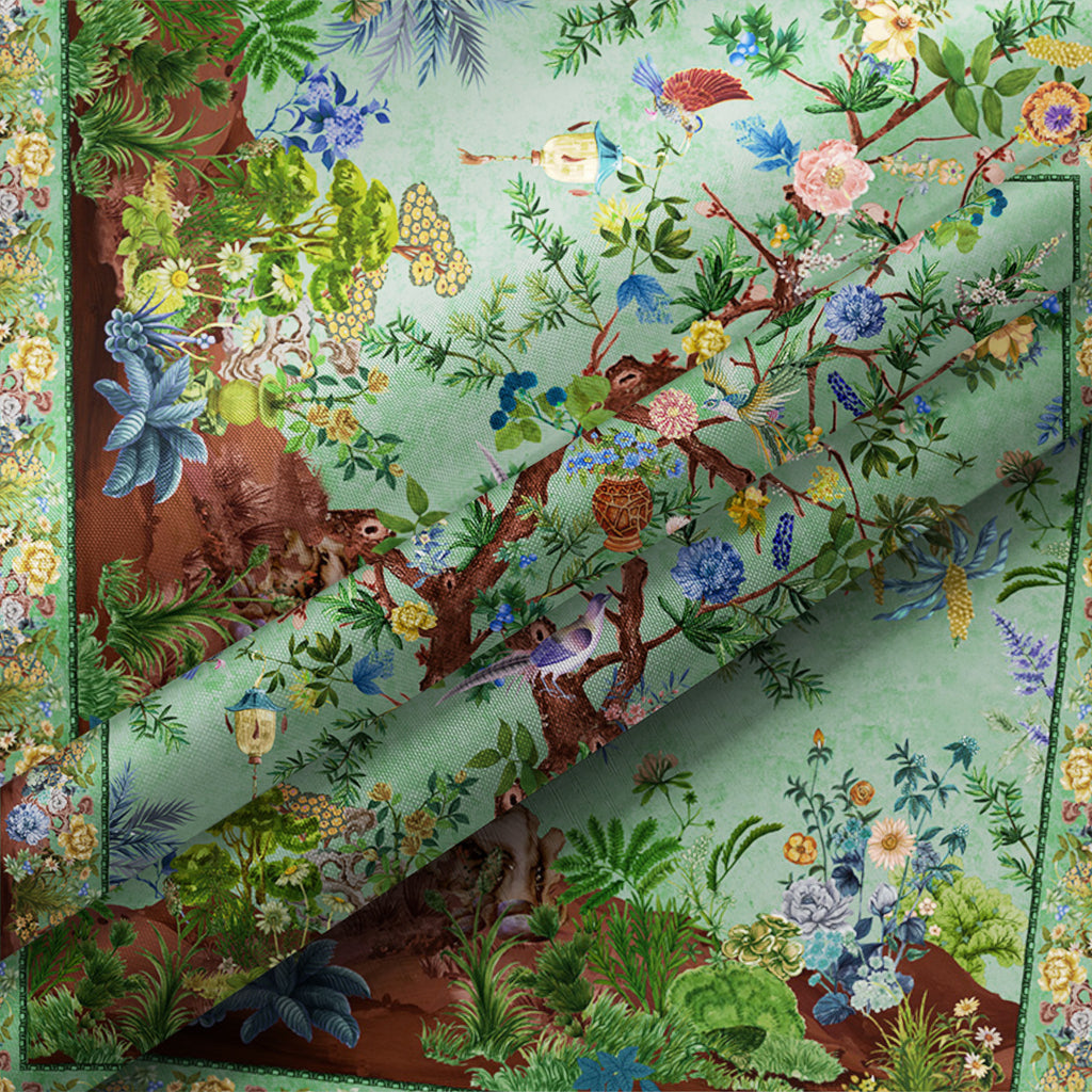 Romantic Dreamy Shower Curtain - Feminine Floral Design - Peaceful Waterproof Sanctuary - 72"x72"