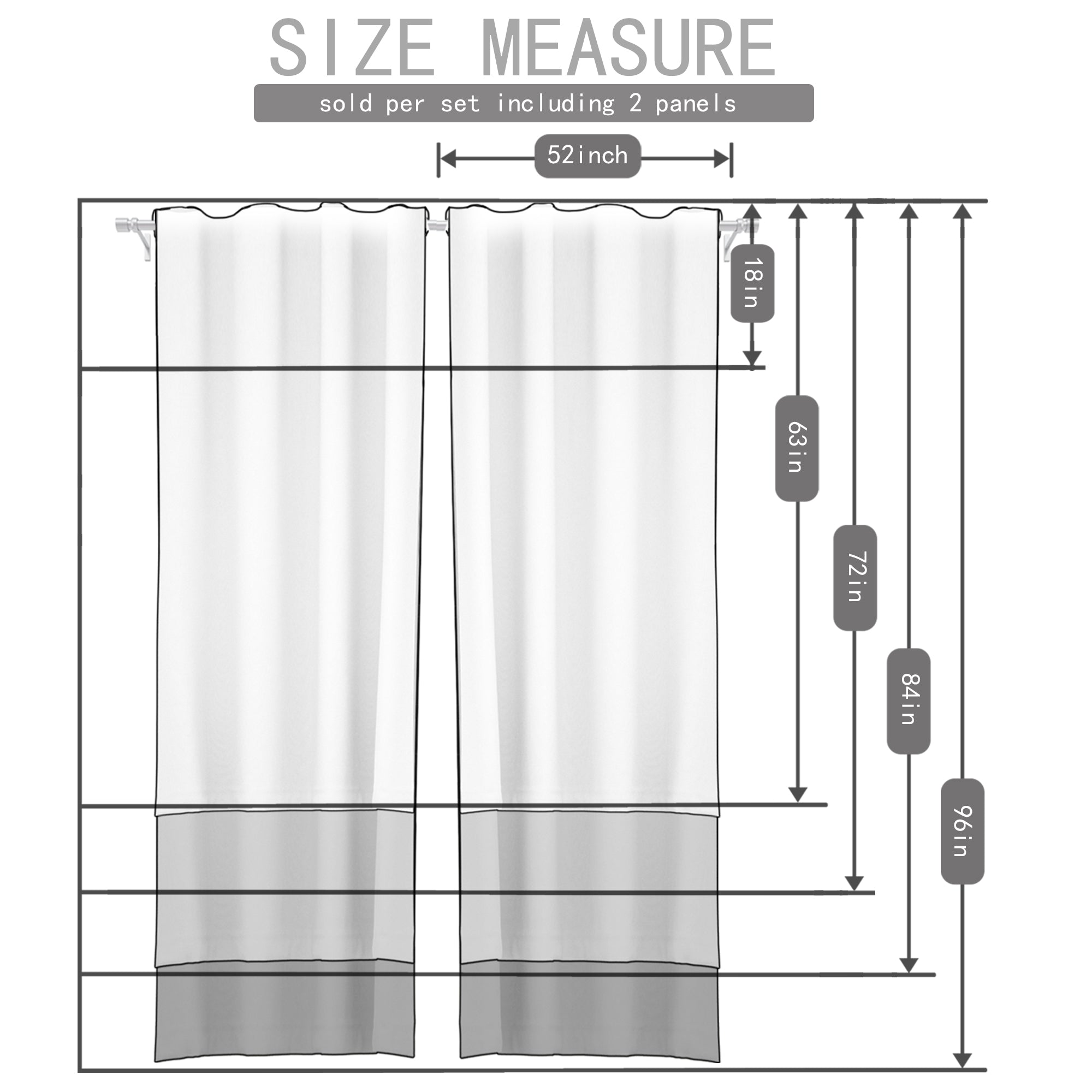 Rod Pocket Window Curtains Thermal Insulated Room Darkening Curtains Blackout Floral Drapes Window Curtain 2 Panels for Living Room Bedroom Kitchen