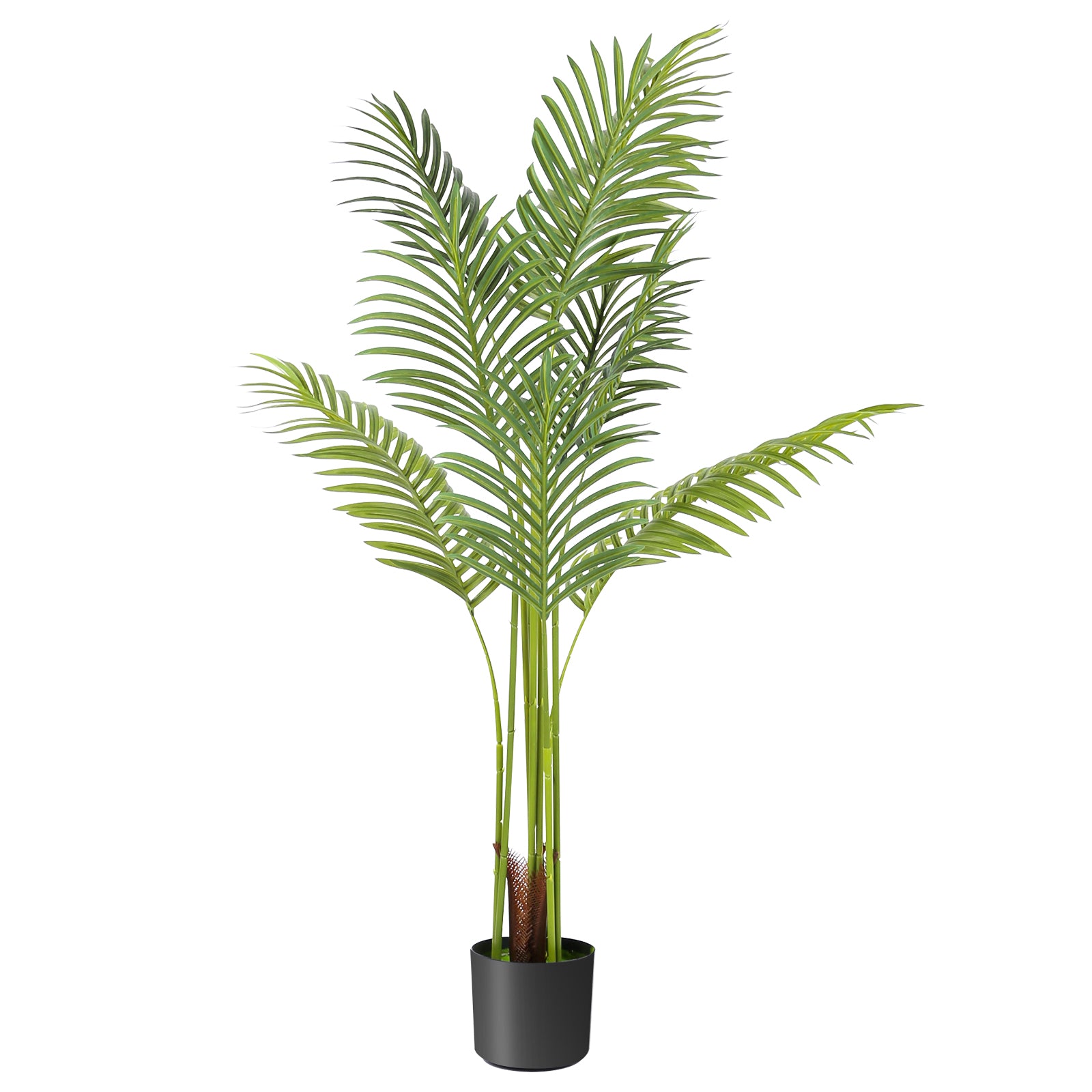 Realistic Artificial Areca Palm Tree - Large Fake Tropical Plant for Living Room, Office & Outdoor Decor (120cm)