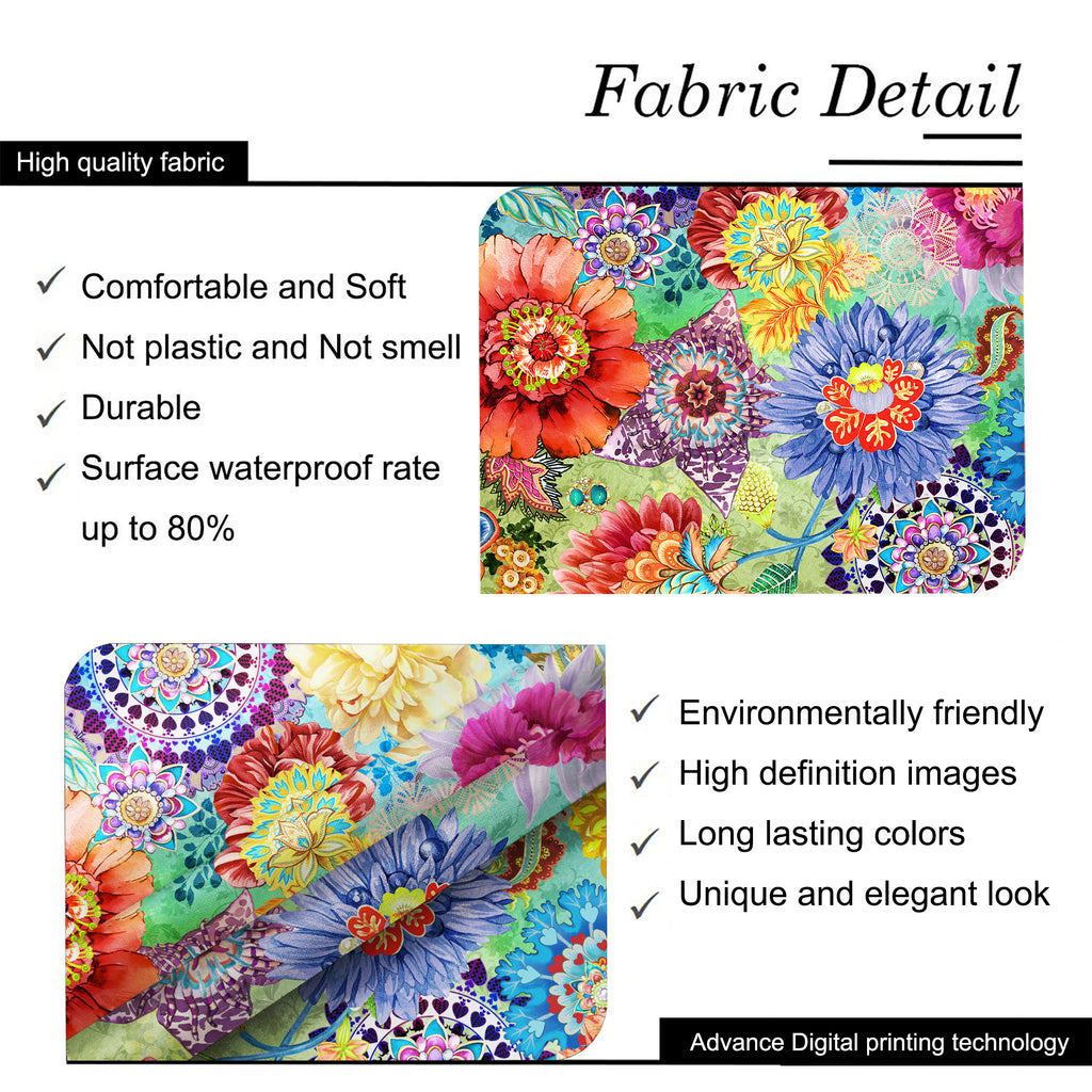 Original Design Hand Drawing Art Print Table Cloth, Washable Water Resistance Microfiber Decorative Rectangle Table Cover