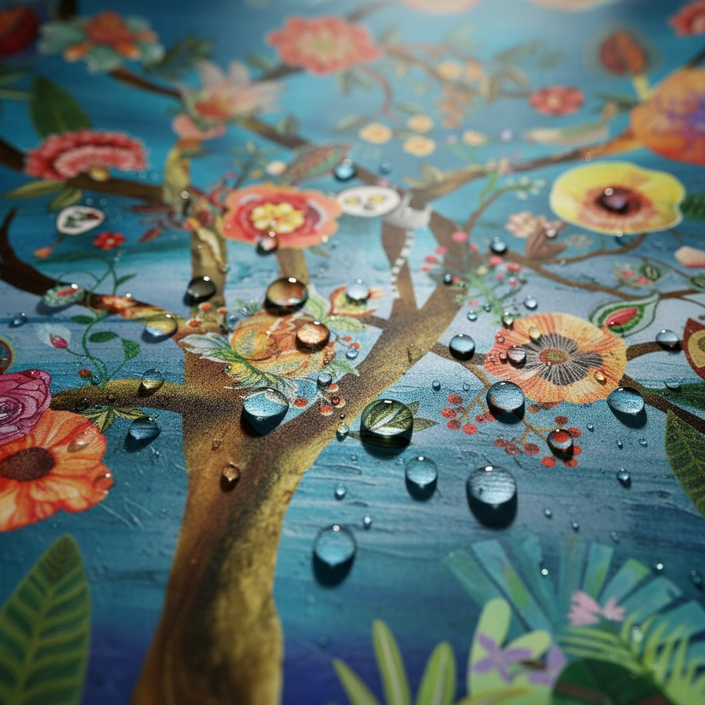 加厚重型酒店級浴簾防水特寫