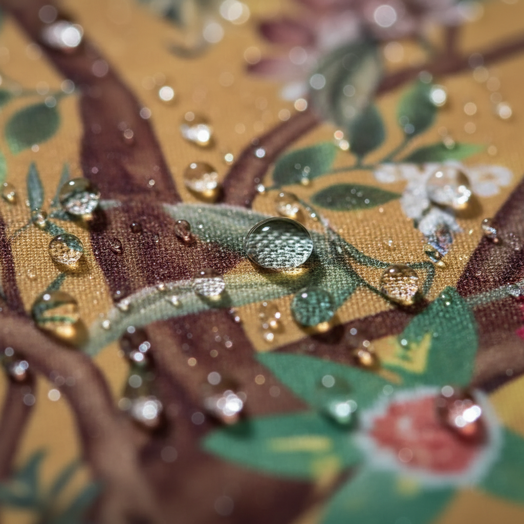 生命之樹曼陀羅浴簾防水特寫