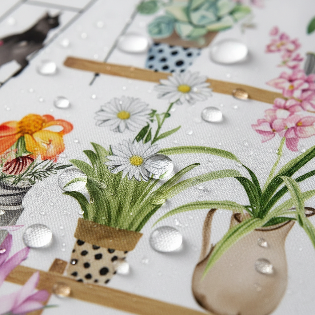 黑貓波西米亞浴簾防水特寫