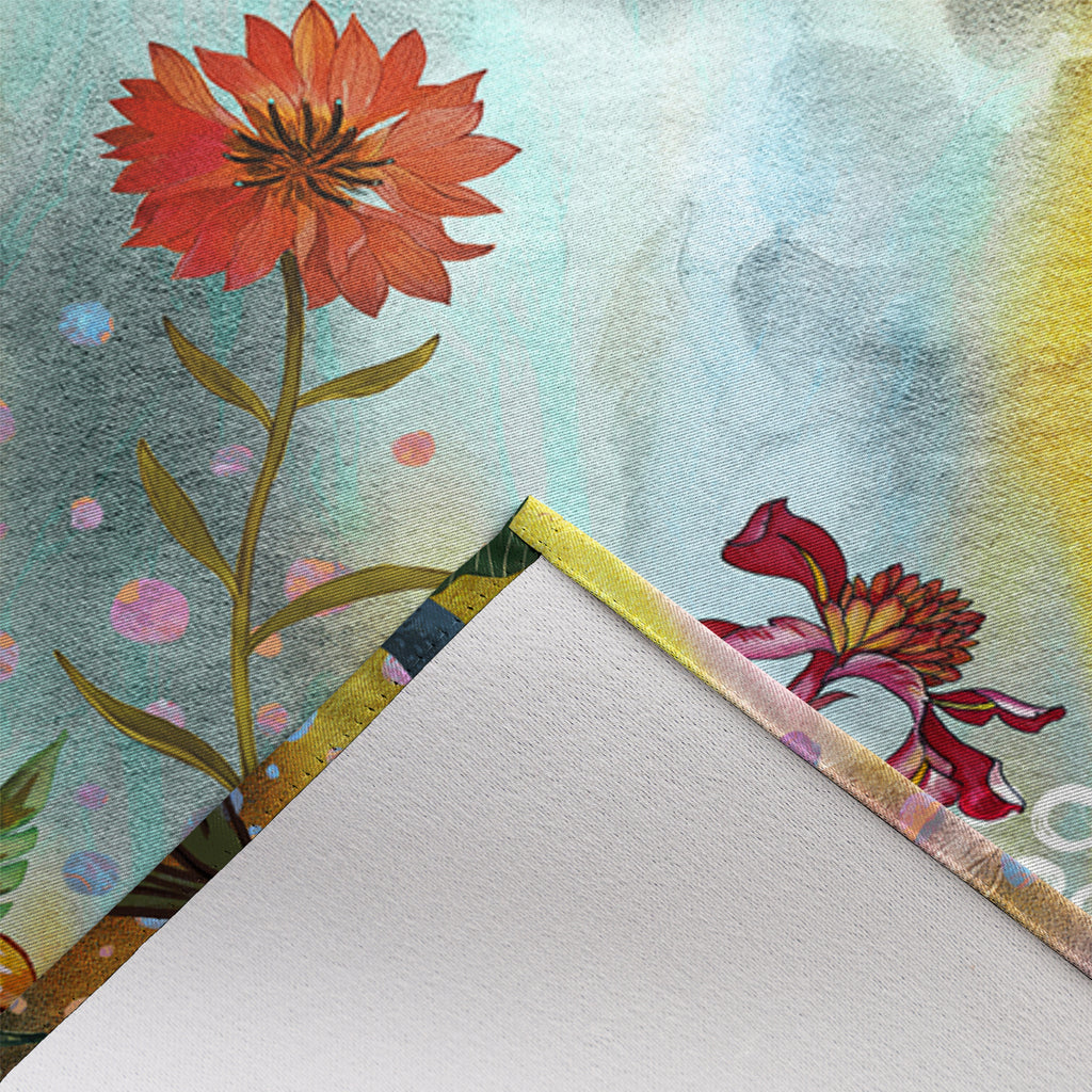 Thermal Blackout Door Curtain - Boho Floral - Room Darkening Panel