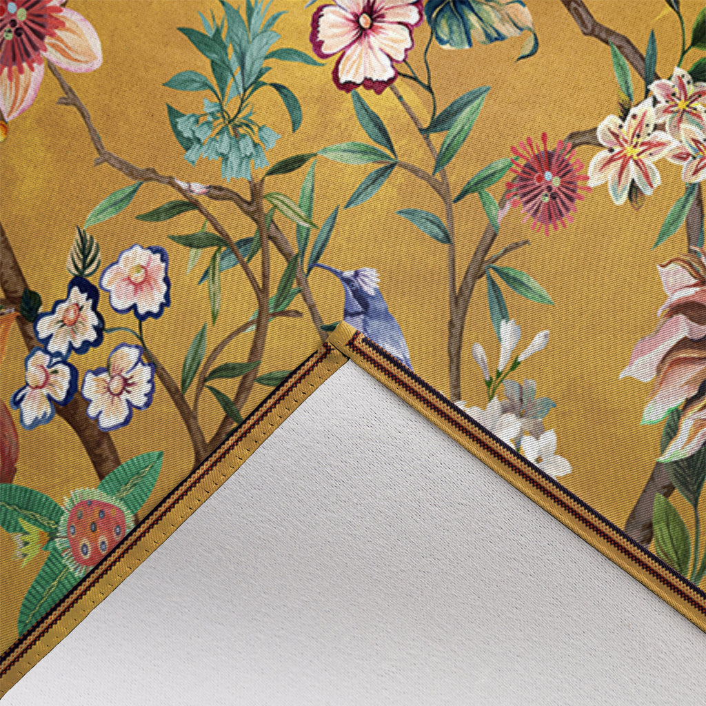 Rod Pocket Door Curtains Thermal Insulated Room Darkening Curtains Blackout Floral Style Drapes Window Curtain 1 Panel for Living Room Bedroom Kitchen