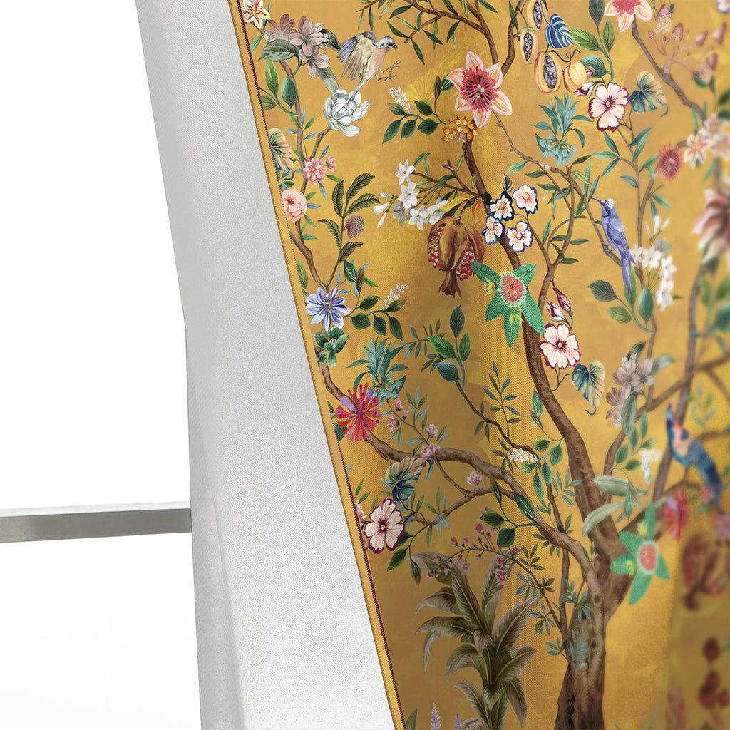 Rod Pocket Door Curtains Thermal Insulated Room Darkening Curtains Blackout Floral Style Drapes Window Curtain 1 Panel for Living Room Bedroom Kitchen