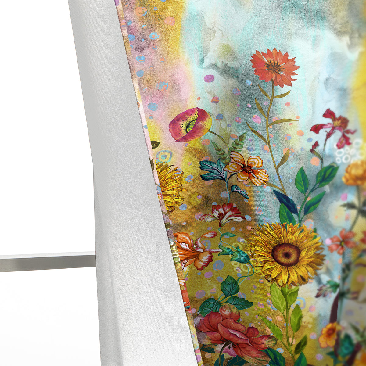 Thermal Blackout Door Curtain - Boho Floral - Room Darkening Panel