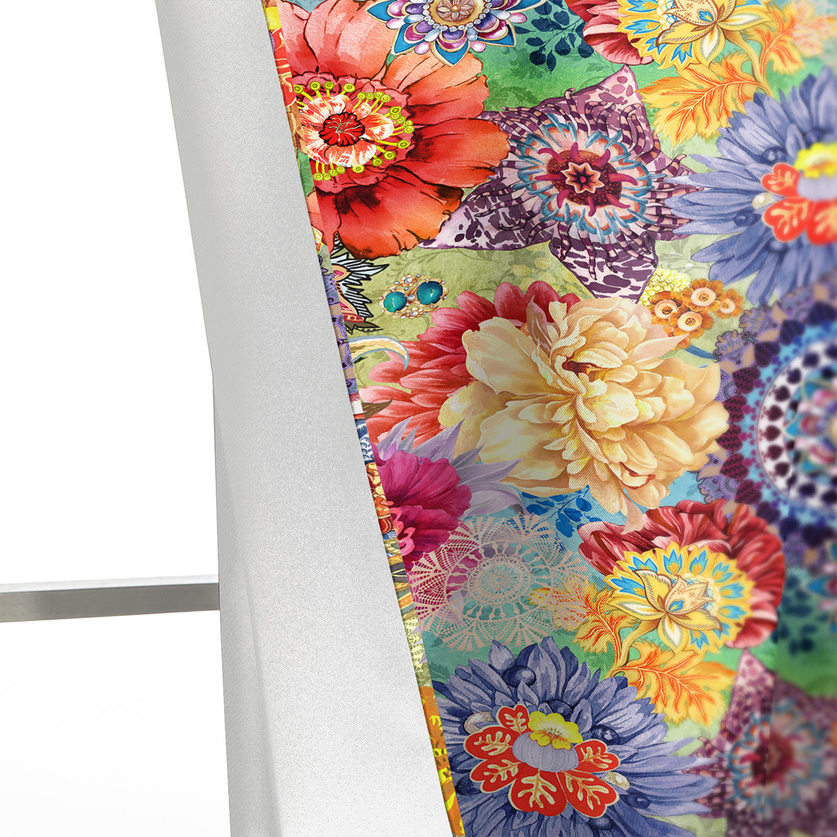 Thermal Blackout Door Curtain - Boho Floral - Room Darkening Panel