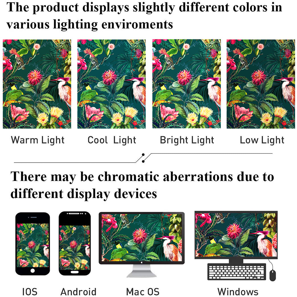 Waterproof Bohemian Shower Curtain - Machine Washable with Hooks Included - Mildew Resistant Polyester Fabric - 72"x72"