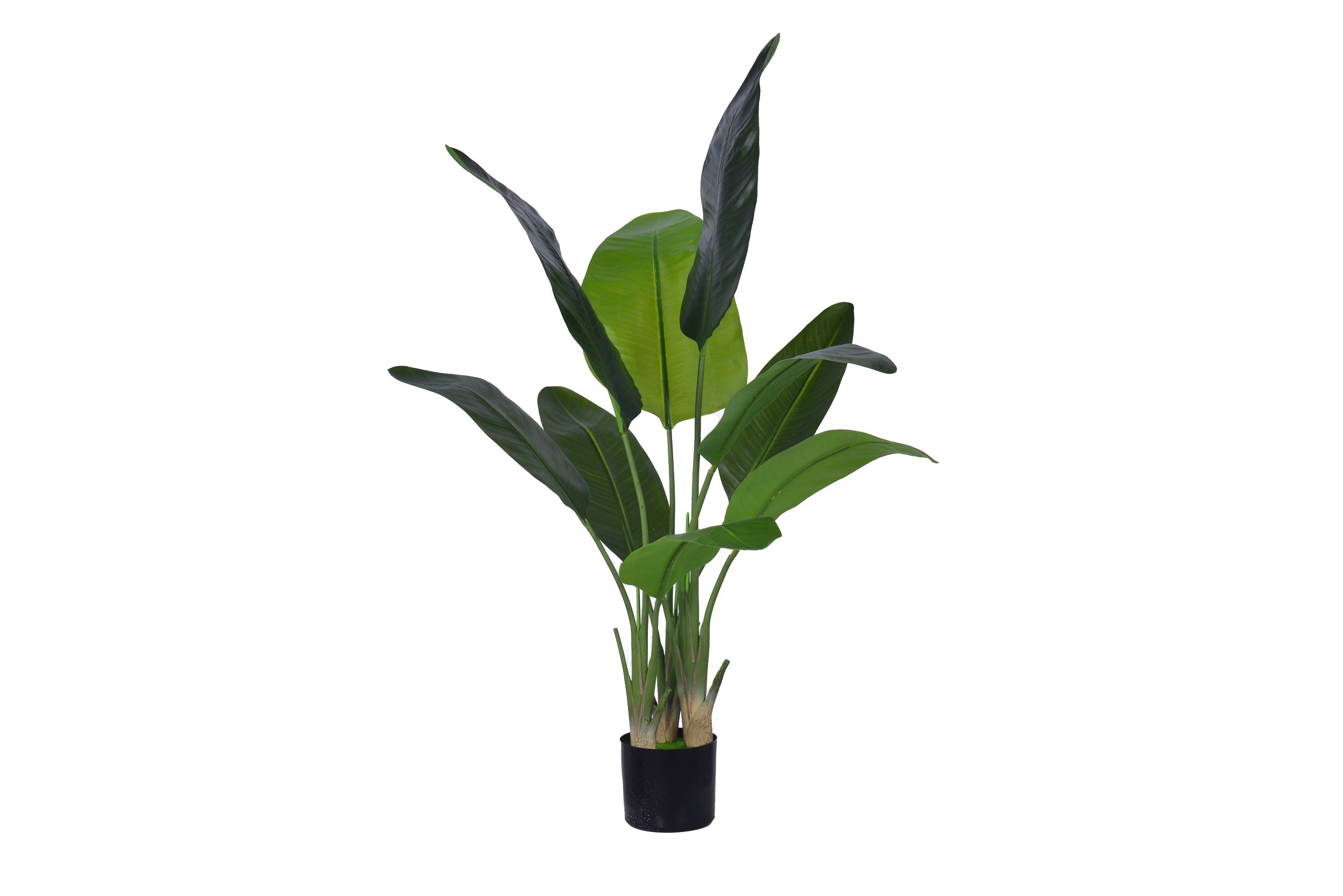 Realistic Artificial Bird of Paradise Plant - Large Fake Tropical Tree for Living Room, Bedroom & Office (120cm)