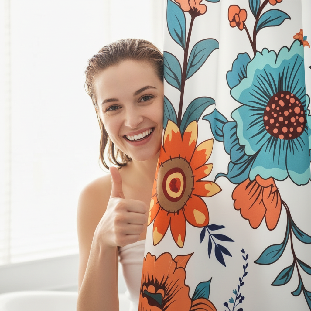 Fresh Bright Shower Curtain