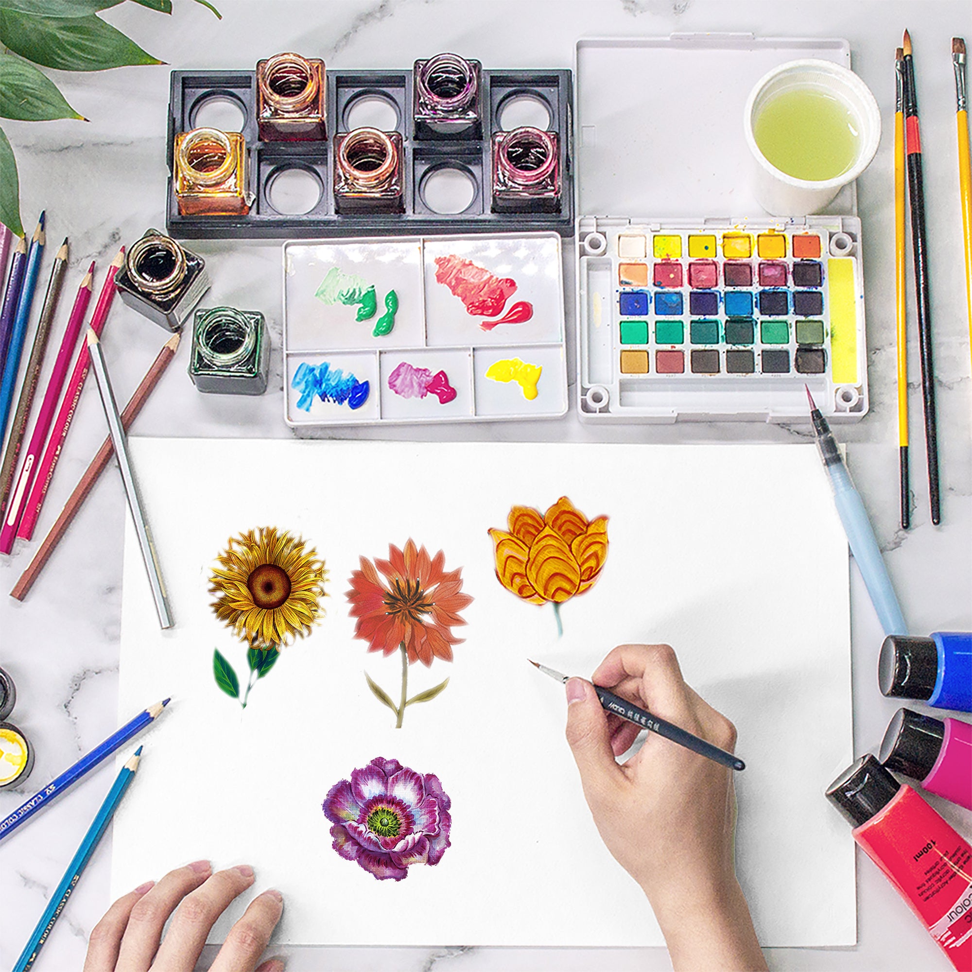 Thermal Blackout Door Curtain - Boho Floral - Room Darkening Panel